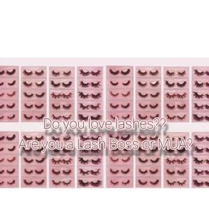 80 Mink Lashes 80free bags & 80free brushes